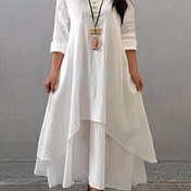 Resim Şık ve Rahat Kadınlar İçin Plus Beden İki Parçalı Elbise 