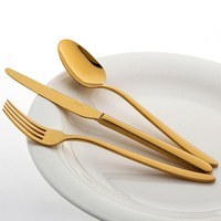 Resim Jumbo 9400 Titanyum Gold 84 Parça 12 Kişilik Çatal Kaşık Bıçak Seti 