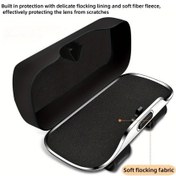 Resim Xuweiwei Portable Araç Gözlük Tutucu Abs Plastik Dayanıklı 4 Renk Universal Kompakt A Brown 