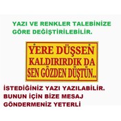 Resim RELATOS YERE DÜŞSEN .. Yazılı Tır Kamyon Araba Ev Duvar Süsü Vantuzu Dekor Plastik Dekor Aksesuar (25X14CM) 