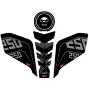 Resim Gp Kompozit Cf Moto 250 Nk 2018-2022 Uyumlu Tank Pad Seti Siyah (522063123) 