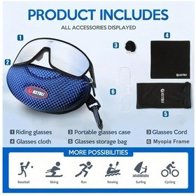 Resim Willowhaven Silvery Black Unisex Fotokromik Polarize Spor Güneş Gözlüğü Hafif Rahat Bisiklet Aksesuarı 