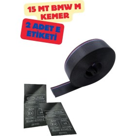 Resim Bmw M Model Emniyet Kemeri 15mt. Etiket Hediyeli 