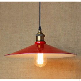 Resim Riolight Retro Kırmızı Içi Beyaz Metal Sarkıt 