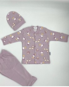 Resim Sebi Bebe Ayılı Kız Desenli Pijama Takımı TYC00658450213 