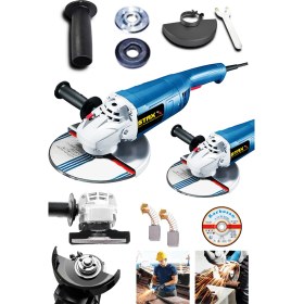 Resim Staxx Power ST180AG 2400W 180MM Büyük Boy Taşlama Makinesi Metal Kesme Spiral Jet Taşı + 180MM Taş Hediyeli 