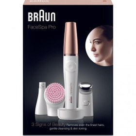 Resim Braun FaceSpa Pro 912 Yüz Epilatörü Beyaz 