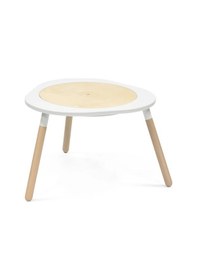 Resim Stokke Mutable Ahşap Aktivite Masası 3 Çift Taraflı Oyun Panolu Oyun Halısı Ve Matı Beyaz 100 X 120 Cm 