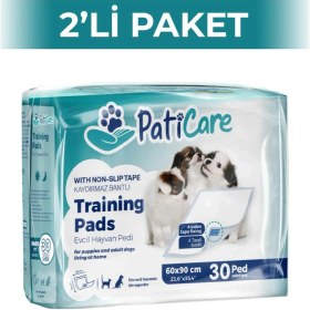 Resim Paticare Evcil Hayvan Tuvalet Eğitim Pedi Yapışkanlı Mavi 60x90 Cm 30'lu 2 Adet 