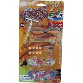 Resim Mena Rise Parmak Kaykay - Skate Board - Paten ve Scooter Oyun Seti - 012-13 - Turuncu (Lisinya) 