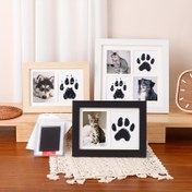 Resim Bir Pet Paw Print Anı Çerçevesi Seti, 7/8 İnç Çerçeveyi, Ücretsiz Bir Baskı Kağıdı, Ve Bir Düzenli Mürekkep Pedini, Bir Ahşap Fotoğraf Çerçevesi ile Birlikte İçerir. Bu Kişiselleştirilmiş Pet Paw Print Hediyesi, Köpek ve Kedi Sahipleri için DIY Anı Hediyesi, ve Pet Sahipleri için Uyarıcı Hediyeler için Mükemmeldir. 