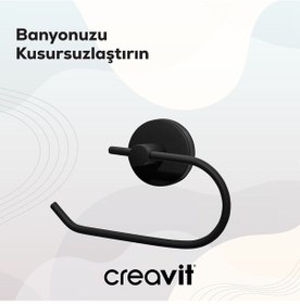 Resim Creavit DR27004S Drop Kağıt Havluluk - Siyah 