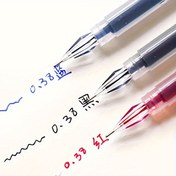 Resim 12 adet Elmas Uçlu Jel Kalem, 0.38mm İnce Nokta, Büyük Kapasite, Pürüzsüz Yazı, Ofis ve Okul için Uygun, Öğrenciler ve Ofis Malzemeleri İçin Mükemmel - Yazma ve Çizim İçin Mükemmel! 