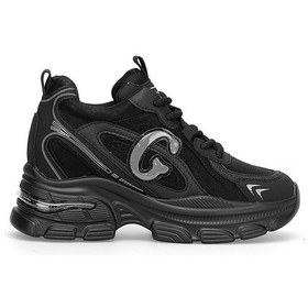 Resim Guja 25k450 Kadın Hakiki Deri Klasik Sneaker Siyah Siyah 