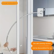 Resim 1 adet Yüksek Katlı Dış Mekan Pencereleri için Çift Taraflı Silikon Silecek - Ergonomik Kolu, Dayanıklı Metal Çerçeve, Kolay Montaj ve Depolama, Ev ve Ticari Cam Temizliği için İdeal, Pencere Temizleme Aracı, Modern Temizleme Aracı, Sağlam Yapı 