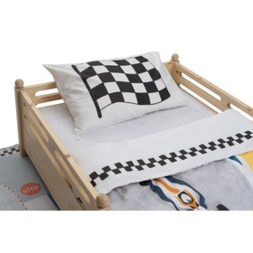 Resim Ready Steady Go Çift Taraflı Pamuk Saten Çok Renkli Çocuk Nevresim Seti 140x200cm 