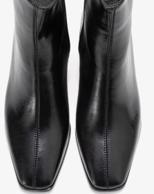 Resim Luvi Shoes Arven Siyah Cilt Kadın Kalın Topuklu Bot Siyah-Cilt 