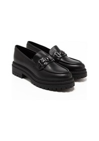 Resim Nero Giardini Nero Black Oxford Klasik Kadın I411410d 100 Nerogiardini Guanto Nero Tr Folgarıa 9120/009 Siyah 