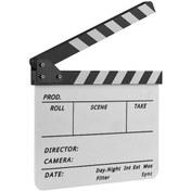 Resim Profesyonel Akrilik Klapboard Beyaz Tahta Tv Film Yönetmen Kesimi Aksiyon Sahnesi Klap Tahtası Marker Kalem Silgi İle 