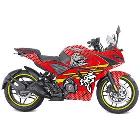 Resim Bajaj Rs200 Dog Kırmızı Sarı Parçalı Kaplama Modeli 