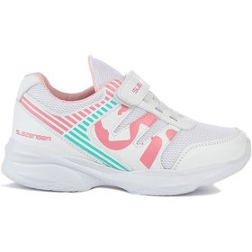 Resim Slazenger KING Sneaker Kız Çocuk Ayakkabı Beyaz \u002F Pembe 