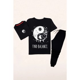 Resim Trendypassion Yingyang Baskılı Eşofman Takımı 