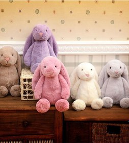 Resim Uyku Arkadaşım Uzun Kulak Bunny Peluş Tavşan 65 CM 