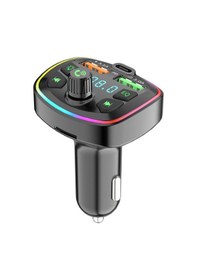 Resim Nr74 Rgb Renkli Fm Radyo Transmitter Mp3 Çalar Bluetooth 5.0 Çakm 
