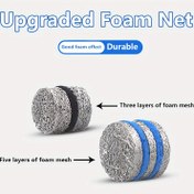 Resim İyileştirilmiş Çok Katmanlı Köpük Mesh Nozul Ucu, Paslanmaz Çelik, Daha Zengin Köpük, Yüksek Basınçlı Yıkama Köpük Filtresi, 3000 PSI, Dayanıklı Köpük Topu ile Hızlı Bağlantı 
