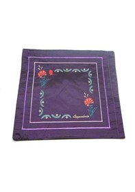 Resim Nakışlı Mor Renkli Dekoratif Yastık Kılıfı 1 Çift Mor 