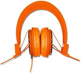 Resim Casque Audio Stéréo Turuncu Ekstra Bas Clear Sound, Micro+Uzaktan Kumanda ile Wiko WIM Lite için 