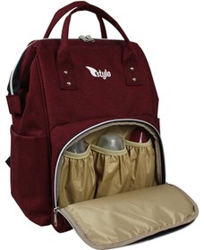 Resim Stylo Çanta Star Takım Baskılı Just Bebek Bakım Çantası ve Termos Çanta - Bordo - Bordo / S 