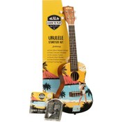 Resim Kala Elvis Blue Hawaii Concert Ukulele Eğitim Seti 