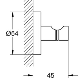 Resim Grohe Essentials Havlu/bornoz Askılığı 40364DA1 