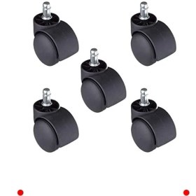 Resim MarkEntegra 5 Adet Pimli Ofis Koltuğu Tekerleği Seti 