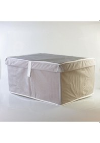 Resim Alas Çok Amaçlı Mega Kutu Gri Çizgili Üçlü 60x40x30 Cm 