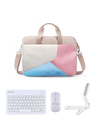 Resim Microcase Samsung S10 Lite 10.9 İnch İçin Apple Uyumlu MacBook Çantası+türkçe Klavye+mouse+tablet Standı Beyaz Al5165 Omuz Çantası 