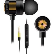 Resim Snopy Sn-J01 Mobil Telefon Uyumlu Kulak İçi Siyah/Gold Mikrofonlu Kulaklık 