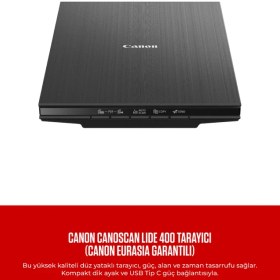 Resim Canon CanoScan LIDE 400 Tarayıcı (Canon Eurasia Garantili) 