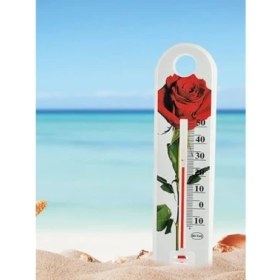 Resim Kapamarka Gül Desenli Termometre 