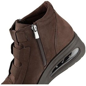 Resim Muya Baie Anatomik Air Max Tabanlı Hakiki Deri Kadın Bot Kahverengi 