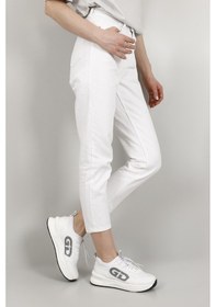 Resim Gönderi(R) Gönderi R Beyaz Dolgu Taban Triko Comfort Sneaker Beyaz 