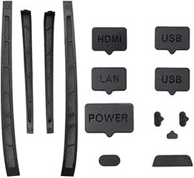 Resim THLMT 14PCS Dust Plugs Compatible for PS5 Slim, Gaming Console Dust Cover Silicone Dustproof Plug Port Dust Protector Game Controller Dust Filter Anti-dust Net Stopper Kit Accessories 