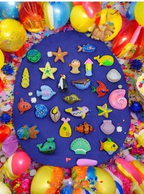 Resim Taş Boyama Anne-çocuk Etkinliği, 30 Parça Sevimli Deniz Canlıları 