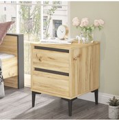 Resim Yurudesign Aristo Komodin 2 Çekmeceli Keçe-antrasit Ar6-ka 