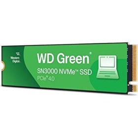 Resim WD GREEN 1TB SN3000 NVMe Gen4X4 2280 M.2 SSD 5000MB/4200MB WDS100T4G0E 