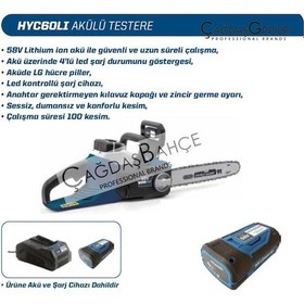 Resim Hyundai Hyc60lı 12 Lion Pilli Şarj Edilebilen Testere N11.904 