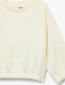 Resim Koton 26yy59003205 Bej Kız Bebek Sweatshirt 6smg10113ak Bej 