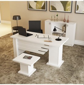 Resim KALENDER DEKOR OPHİRA-1-2-4 OFİS BÜRO MASASI TAKIMI OPH01 