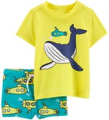 Resim Carter's Erkek Bebek Güneş Koruyucu Mayo Set 